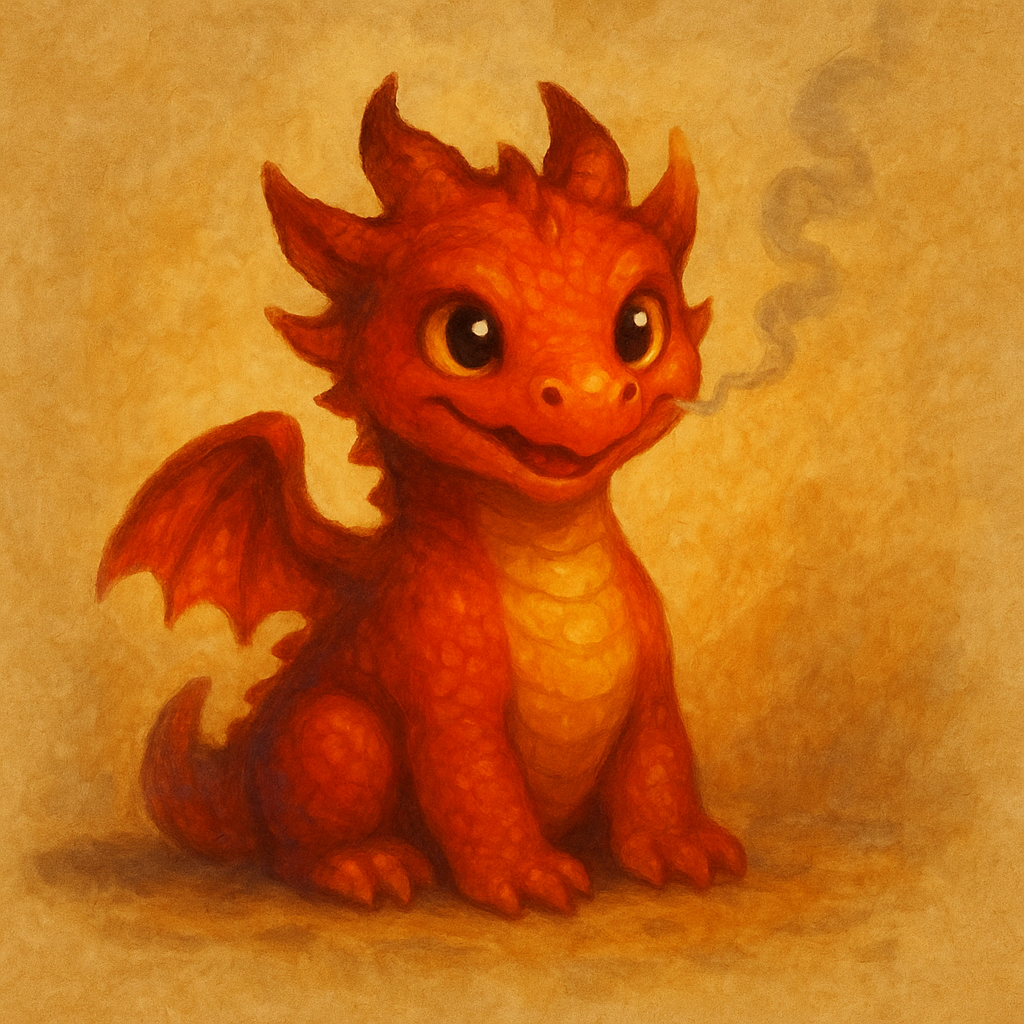 Baby Red Fire Dragon